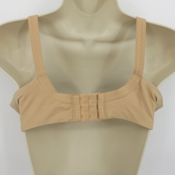 Warners 36C Bra 2055 Invisible Bliss Wireless T Shirt Solid Beige Lined Women - Picture 8 of 15